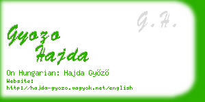 gyozo hajda business card